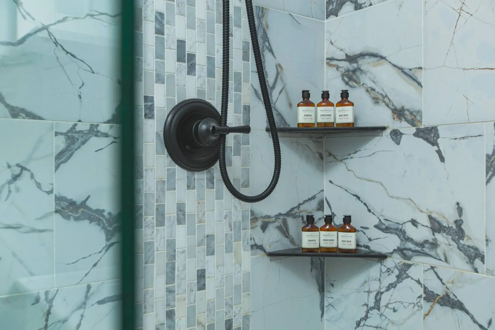 The en-suite bathrooms come stocked with the essentials and toiletries on the amenities list; bring your prescriptions and the brands you cannot do without.