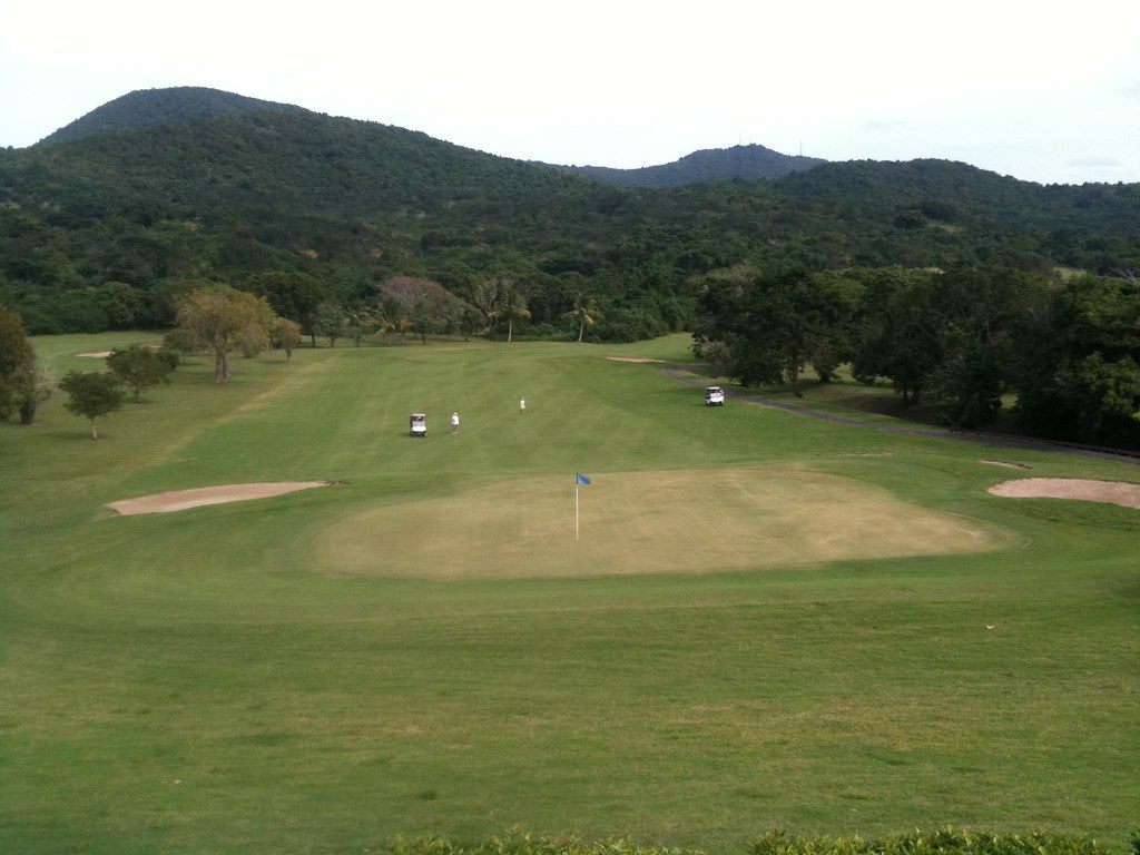 The 18th hole at Carambola Golf Club, St. Croix