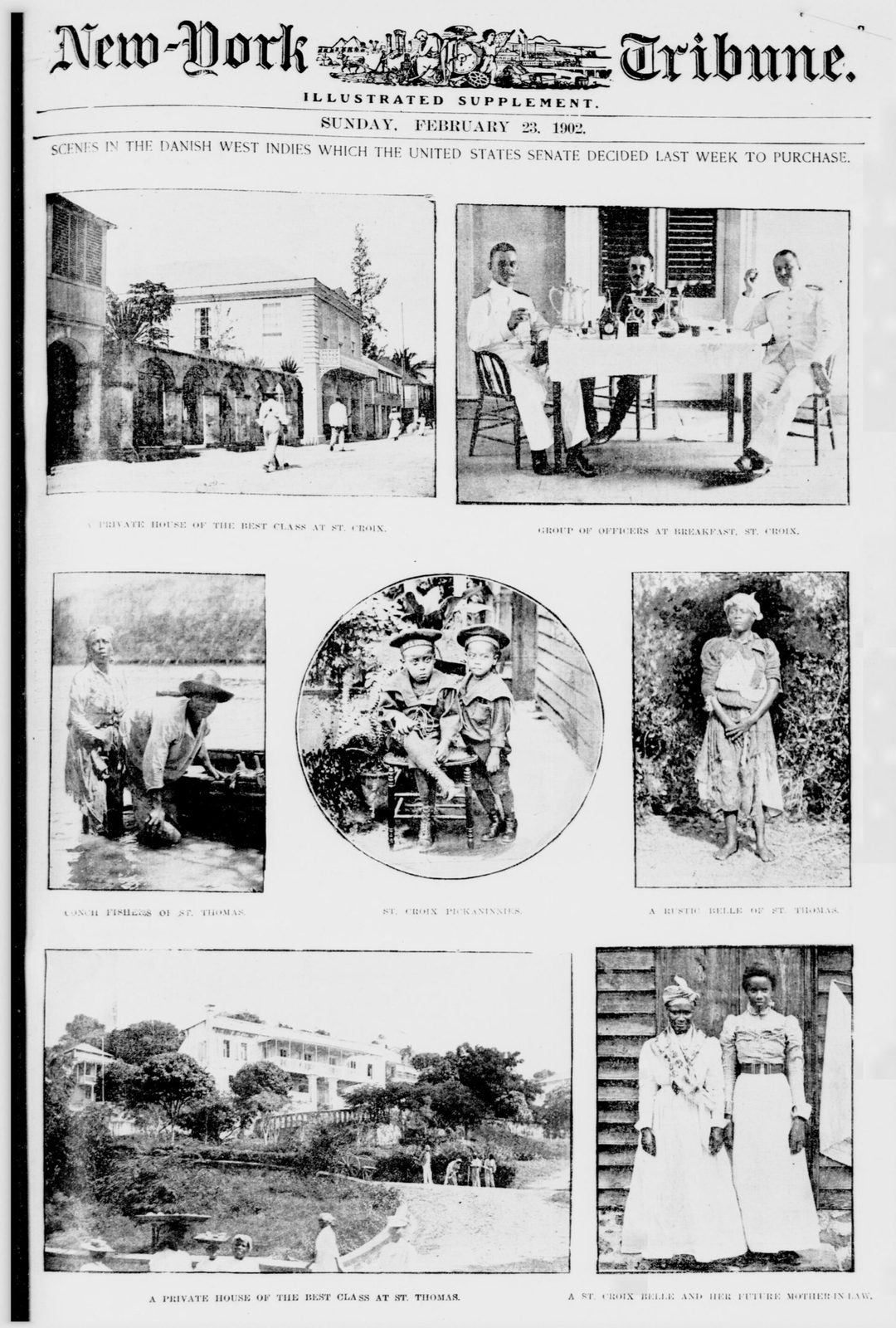 Scenes in the Danish West Indies which the United States Senate decided last week to purchase LOC 4231382350
