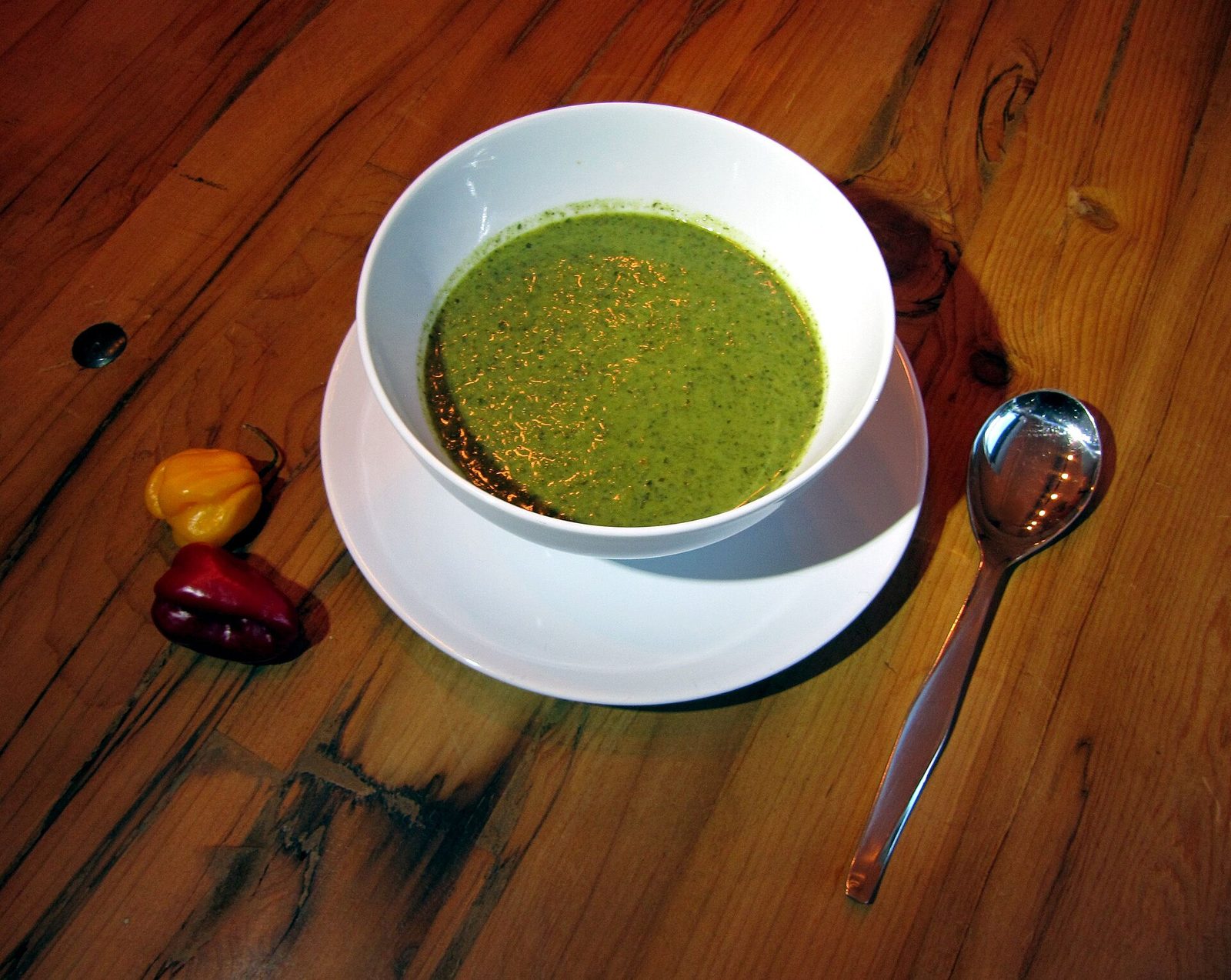Callaloo, a rich stew of leafy greens and okra.