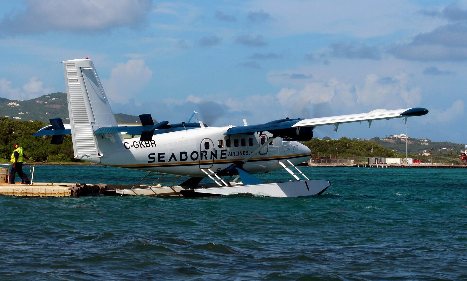 Seaborne Airlines Twin Otter at Christiansted Harbor Seaplane Base