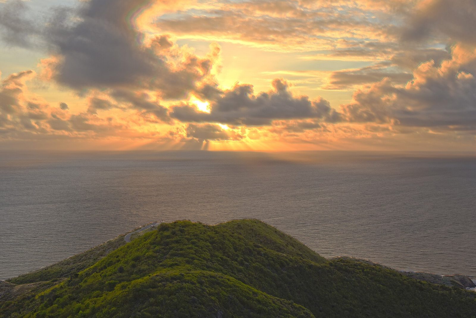 Sunrise over the sea on St. Croix (U.S. Army photo)